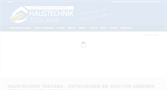 Desktop Screenshot of haustechnik-toskana.com
