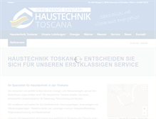 Tablet Screenshot of haustechnik-toskana.com